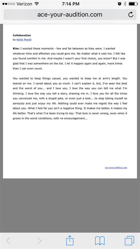 Collaboration monologue by