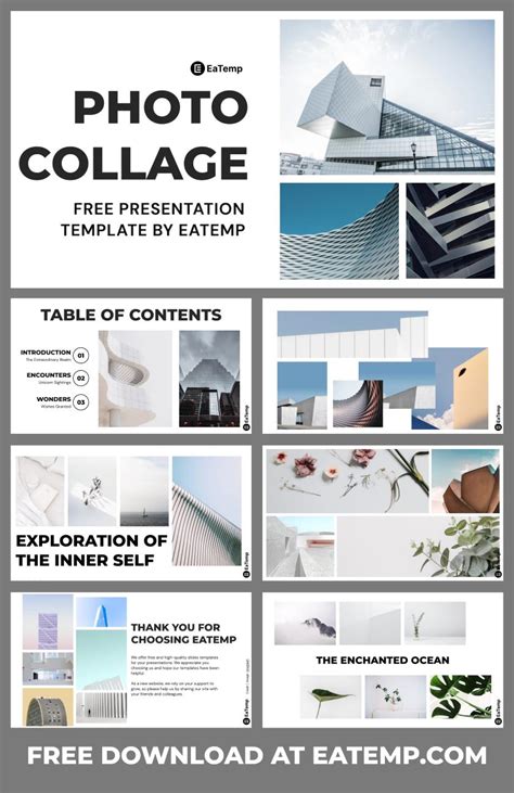 Collage Powerpoint Template Pslides