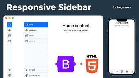 Collapsible sidebar bootstrap 5.  Buttons or anchors are used as triggers tha...