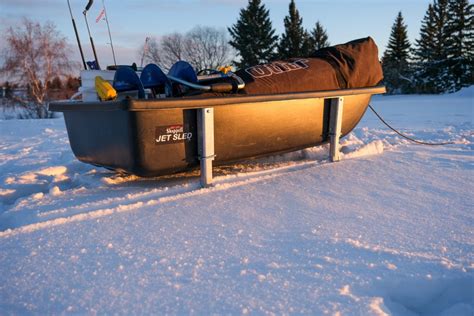I made my smitty sled wide enough to put the hub shelter next to the the tub. And it comes apart like the picture above. X3,4,5,6 on the Smitty Sled. I use a smaller otter sled with a hub shelter so it’s a bit different than what you’ll have with the cabin or resort, but I made my smitty quite a bit wider than the sled; like catnip mentioned.. 