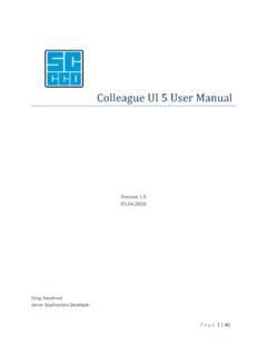 Colleague User Manual - SCCCD