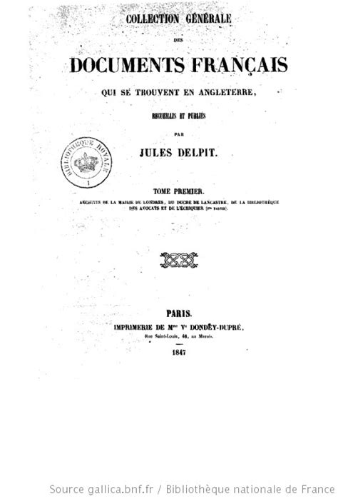 Collection générale des documents français qui se trouvent en angleterre. - Back to nature guide to catfishes.