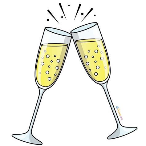 Collection of Champagne Glasses Clipart (60) - Clipart Library