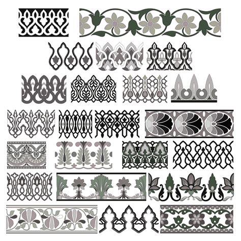 Collection of Indian frieze patterns CRAFTSMANSPACE