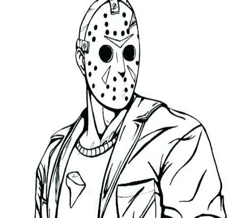 Collection of Jason Coloring Pages Free Printable