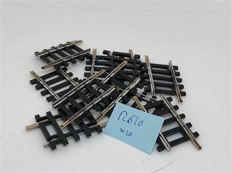 Collection of R610 Nickel Silver Short Straights for Hornby OO