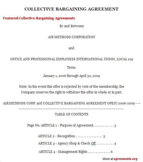 Collective bargaining agreement example.  Apply to Adjunct Faculty, Junior Associate, Int...