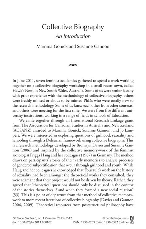 Collective biography examples