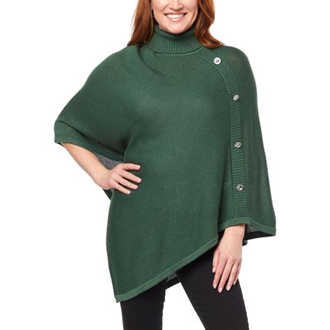 Colleen Lopez Turtleneck Poncho Sweater - 20075819 HSN