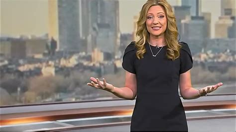 Colleen Coyle presenting the weather on The Weather Channel while wearing a purple dress. Nice profile view. Very easy on the eyes. Please subscribe to my....