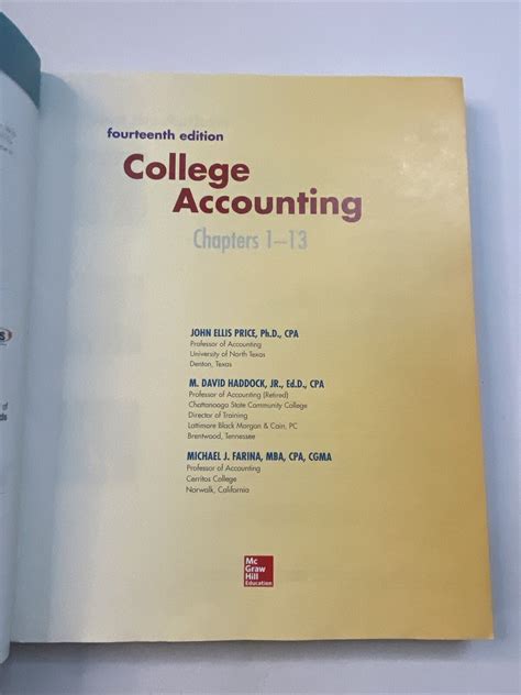 College Accounting (Chapters 1-13) - McGraw Hill Education