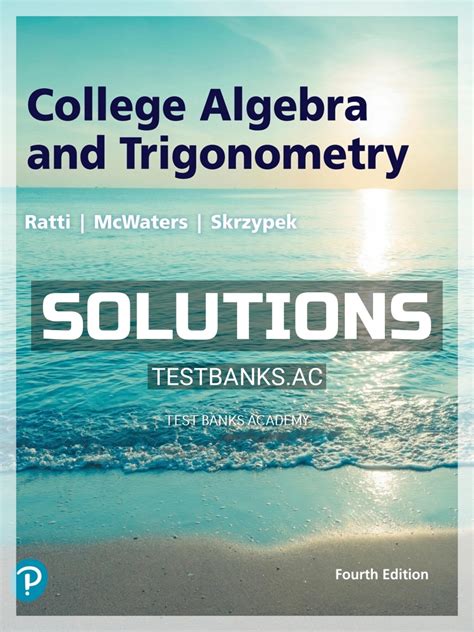 College Algebra And Trigonometry Solutions