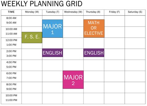 College Schedule Maker Blog How to make the great weekly college