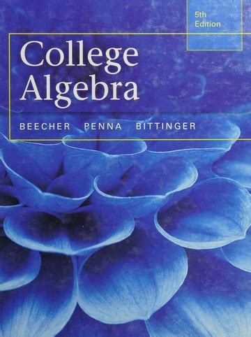 College algebra : Beecher, Judith A - Archive