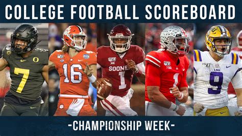 College football scores week 1. Live scores for week 1 of the Big Ten Conference 2021 NCAAF Regular Season on ESPN. Includes box scores, video highlights, play breakdowns and updated odds. 