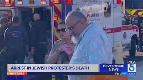 College professor arrested in Jewish demonstrator’s death