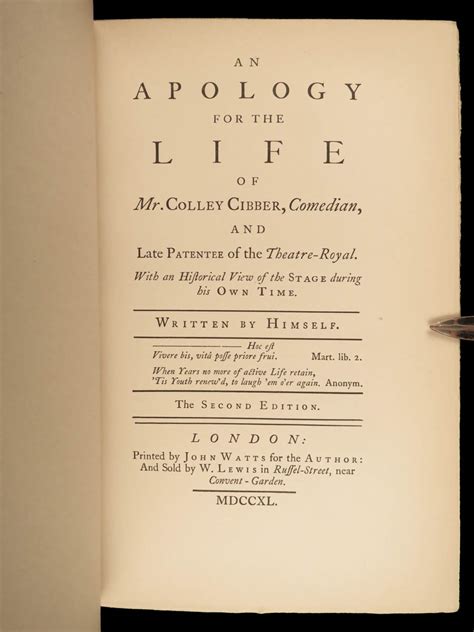 Colley cibber autobiography example pdf