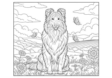 Collie Coloring