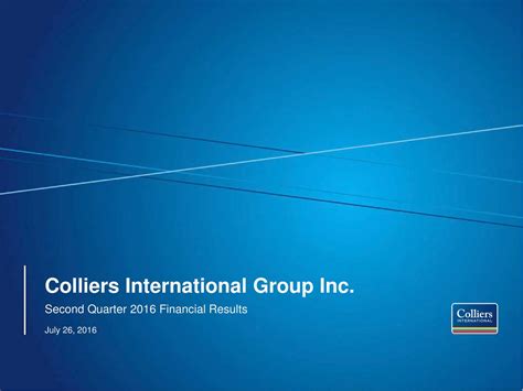 Colliers International: Q2 Earnings Snapshot