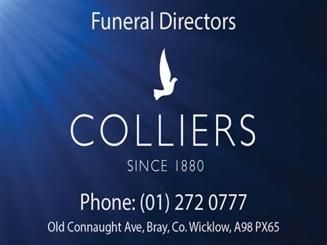 Colliers funeral directors obituaries.  Find service information, send flow...