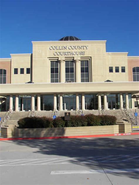 Collin tx court records. For Criminal case record searches for cases completed from the 1800's to 1987 or Civil case record searches for cases completed from the 1800s to 1983, please visit or submit a written request to the District Clerk's Office, 2100 Bloomdale Rd., McKinney, TX 75071. All record searches conducted at the District Clerk's office are $5 each. 