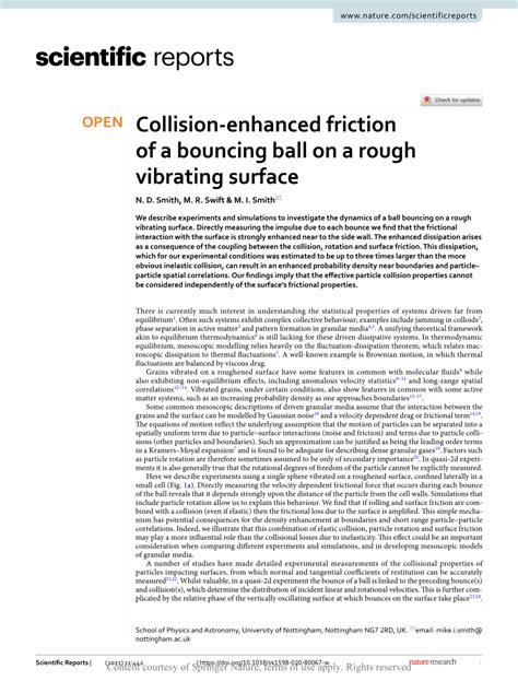 Collision-enhanced friction of a bouncing ball on a rough …