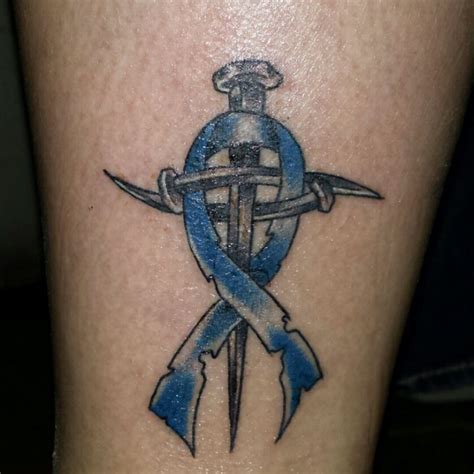 Colon Cancer Tattoo Custom Tattoo Art