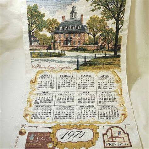 Colonial Calendar