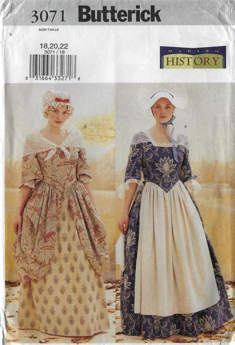 Colonial Dress Pattern