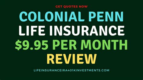 Colonial Penn 995 A Month Insurance