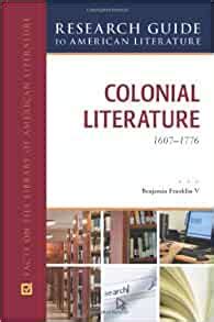 Colonial literature 1607 1776 research guide to american literature. - A readers guide to william faulkner the short stories readers guides.