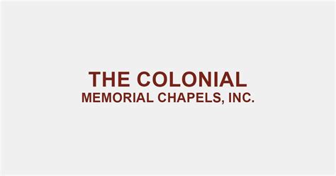 Colonial memorial chapel.  Colonial Memorial Chapels Inc information, located at 3003 Sout...