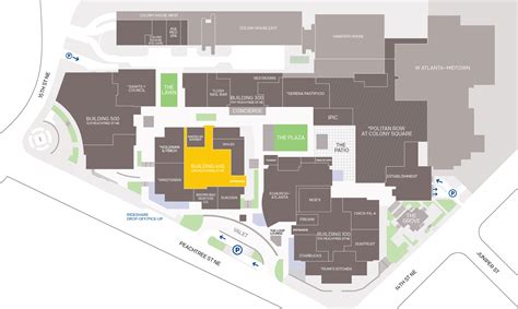 Colony square map.  Colony Square, located in Midtown Atlanta, is at the hea...