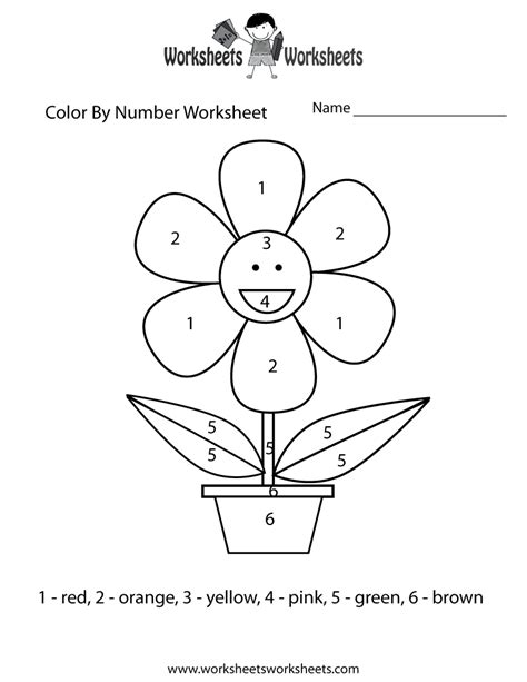 Color By Number Easy Printable