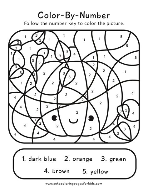 Color By Number Pages