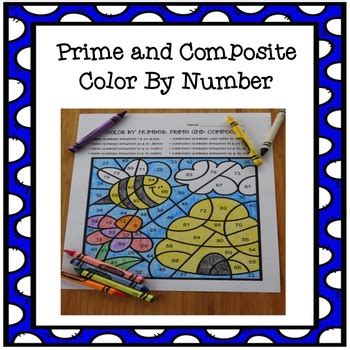 Color By Number Prime and Composite Numbers Spring Theme Math TEKS 5