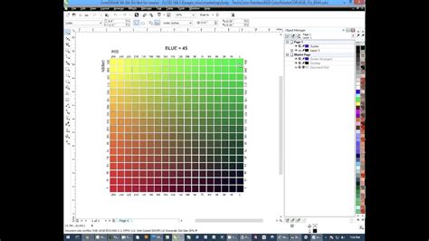 Color Charts For Dye Sublimation Using CorelDRAW
