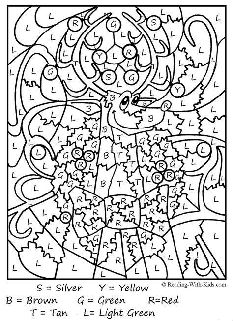 Color Coded Coloring Pages