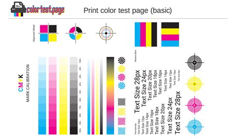 Color Printer Test Page Color Laser Printer Test Page Pdf Cute