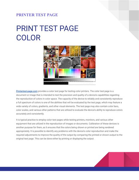 Color Printer Test Page by printertestpage Issuu