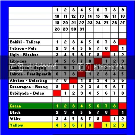 Color Sabong Calendar Guide