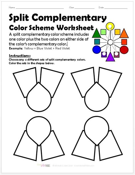 Color Scheme Worksheet
