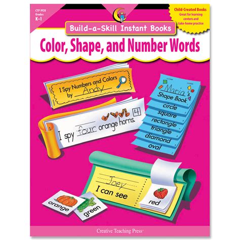 Color Shape Amp Number Words Build A Skill Instant Books