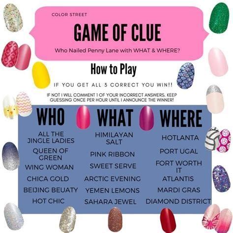 Color Street How Many Nails Game Answers What Box Game