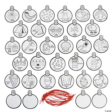 Color Your Own Jesse Tree Ornaments