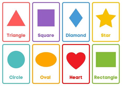 Color and Shape Flash CardsPrintable PDF Download