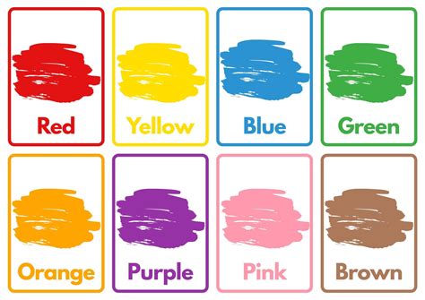 Color and Shape Flashcards Printable file Only Help Your Etsy