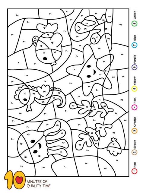 Color by Number Summer Edition Etsy