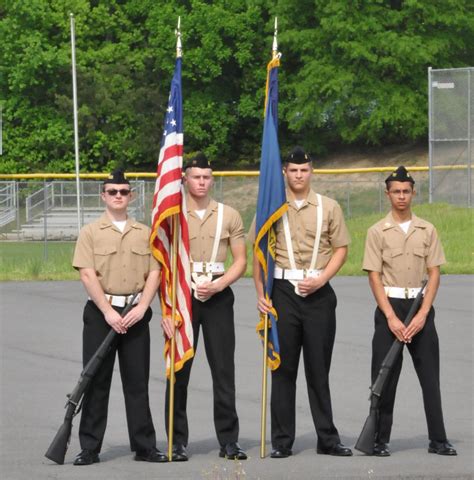 The Navy JROTC color guard team also represents our Navy JROTC Central High School. Within this team there are four positions all but the following include: Left rifle. Navy flag. Ensign flag. Right rifle. Practices are scheduled three times a week after school and might be more if needed. Monday: 2:20 pm. Wednesday: 6:30 am.. 
