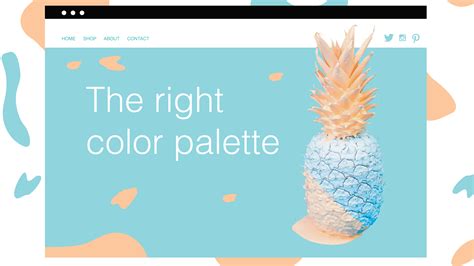 Color palette for website. 
